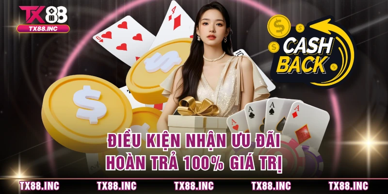 Điều kiện nhận ưu đãi hoàn trả 100% giá trị