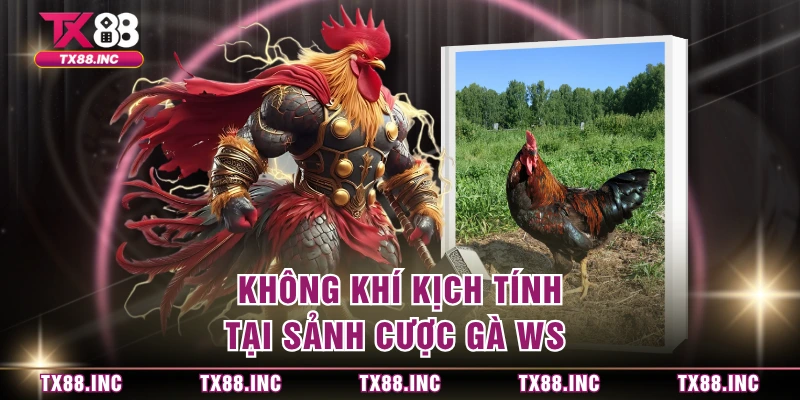 Không khí kịch tính tại sảnh cược gà WS